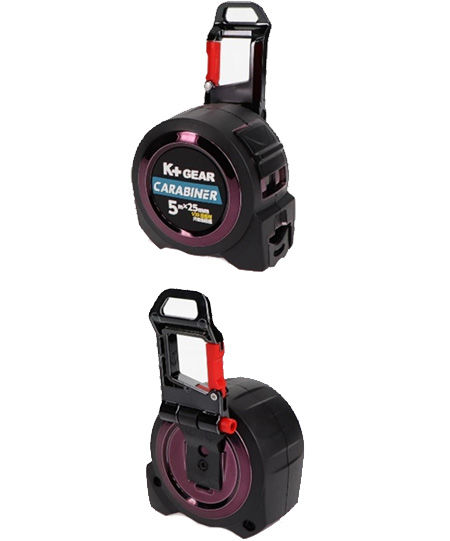 K+GEAR　厚い!カラビナフック付コンベックス両面テープシリーズ