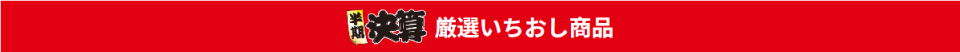 決算厳選いちおし商品