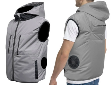 valborder　ファンが取り付けられるウェア　遮熱フードベスト