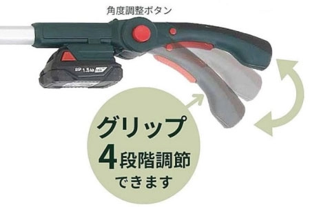グリップ4段階調節