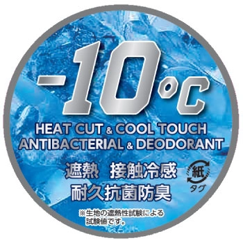 圧倒的な涼しさを実現する「遮熱－10℃」と「接触冷感」のシナジー