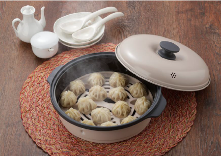 アテーナライフ　両面同時に焼ける電子レンジでらくらくグリル　丸型