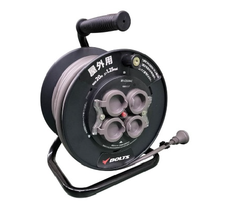 BOLTS 防雨型電工ドラム 20ｍ