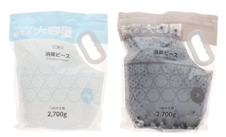 L’CREST 消臭ビーズ 詰め替え用 2700g（無香 / 炭）