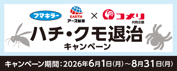 ハチ・クモ退治キャンペーン